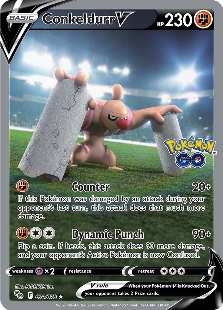 Conkeldurr V (074/078) [Pokémon GO]