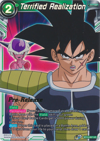 Terrified Realization (BT13-087) [Supreme Rivalry Prerelease Promos] 