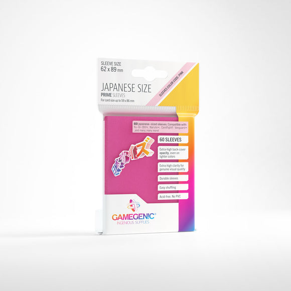 Gamegenic - Japanese 60 Prime Sleeves Pink