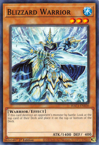 Blizzard Warrior (Duel Terminal) [HAC1-EN030] Parallel Rare 