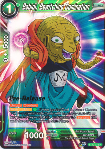 Babidi, Bewitching Domination (BT13-075) [Supreme Rivalry Prerelease Promos] 