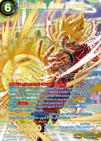 SS Son Goku, Another World Blitz (SPR) (BT18-037) [Dawn of the Z-Legends] 
