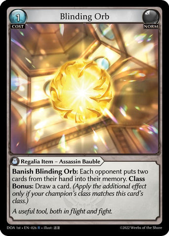 Blinding Orb (026) [Dawn of Ashes: 1st Edition] 
