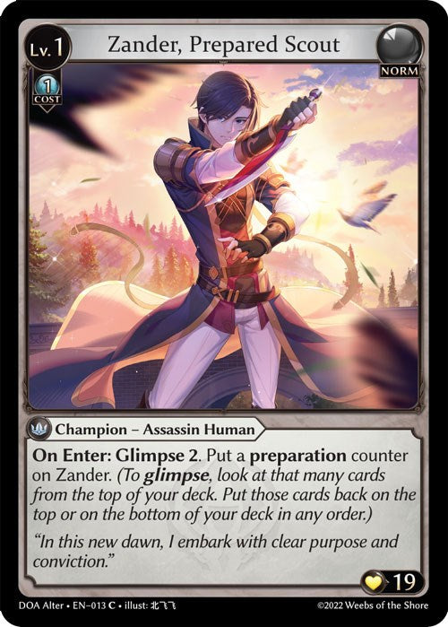Zander, Prepared Scout (013) [Dawn of Ashes: Alter Edition] 