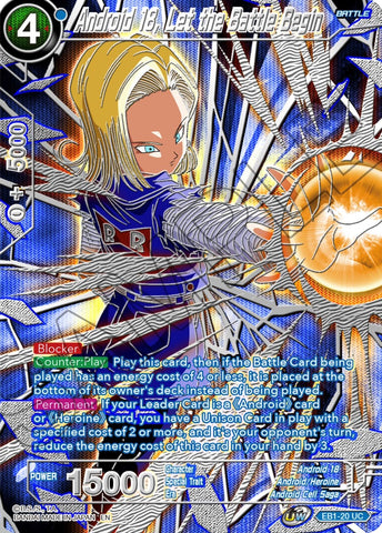 Android 18, Let the Battle Begin (EB1-20) [Collector's Selection Vol. 3] 