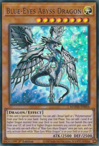 Blue-Eyes Abyss Dragon [MAMA-EN056] Ultra Rare 
