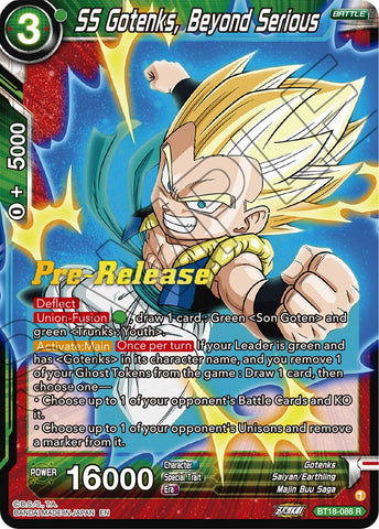 SS Gotenks, Beyond Serious (BT18-086) [Dawn of the Z-Legends Prerelease Promos] 