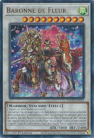 Baroness of Fleur [MAZE-EN051] Ultra Rare 