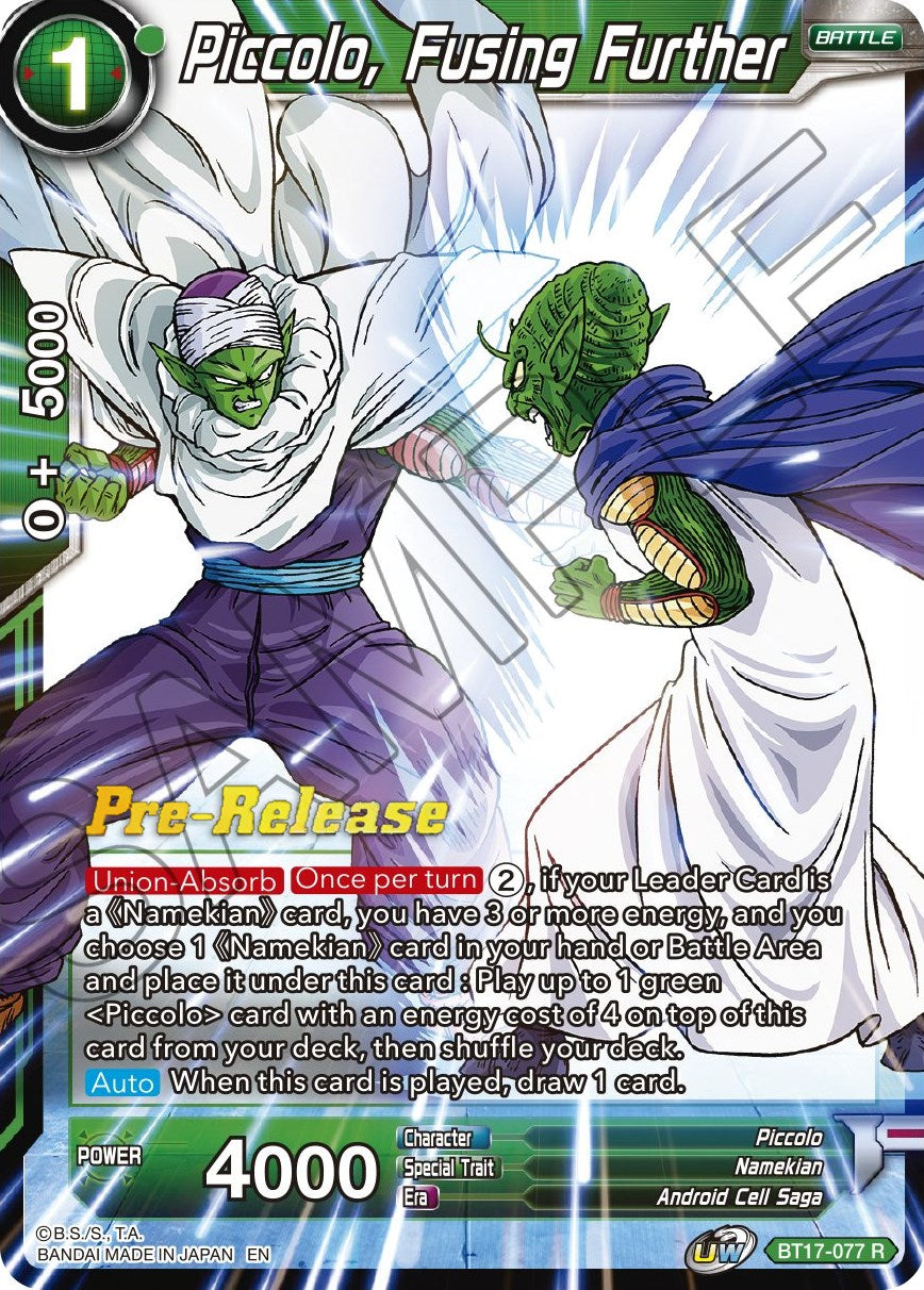 Piccolo, Fusing Further (BT17-077) [Ultimate Squad Prerelease Promos]