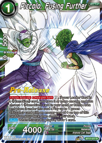 Piccolo, Fusing Further (BT17-077) [Ultimate Squad Prerelease Promos] 