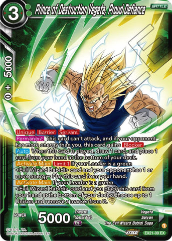 Prince of Destruction Vegeta, Proud Defiance (EX21-09) [5th Anniversary Set] 