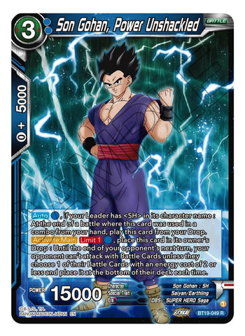 Son Gohan, Power Unshackled (BT19-049) [Fighter's Ambition] 
