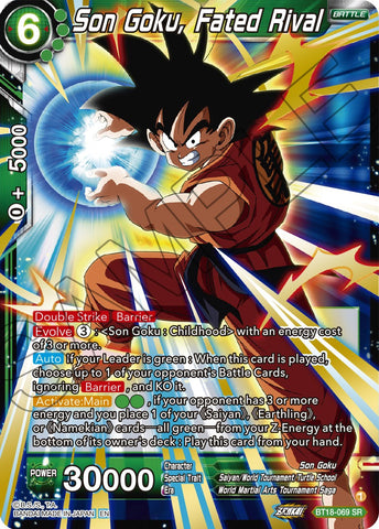 Son Goku, Fated Rival (BT18-069) [Dawn of the Z-Legends] 