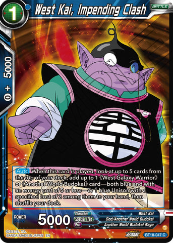 West Kai, Impending Crash (BT18-047) [Dawn of the Z-Legends] 