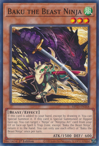 Baku the Beast Ninja [MP23-EN168] Common 