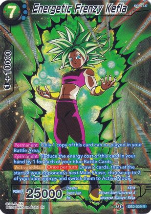 Energetic Frenzy Kefla (DB2-039) [Collector's Selection Vol. 2] 