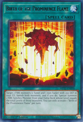Birth of the Prominence Flame [MP22-EN098] Rare 