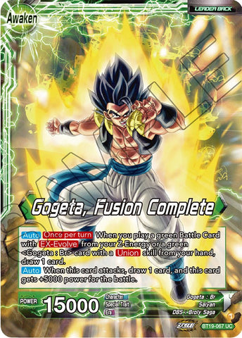 Veku // Gogeta, Fusion Complete (BT19-067) [Fighter's Ambition] 