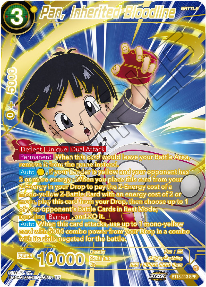 Pan, Inherited Bloodline (SPR) (BT18-109) [Dawn of the Z-Legends]