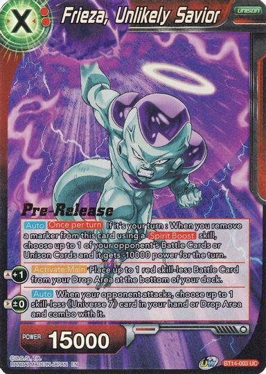 Frieza, Unlikely Savior (BT14-003) [Cross Spirits Prerelease Promos]