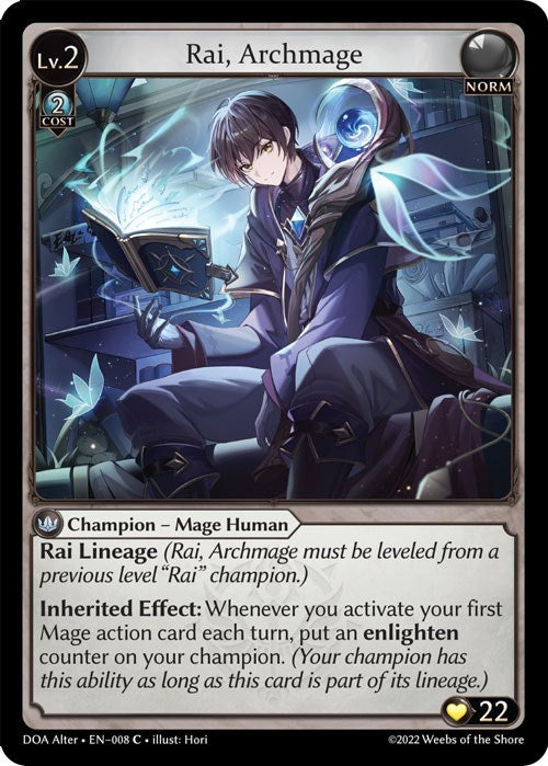 Rai, Archmage (008) [Dawn of Ashes: Alter Edition] 