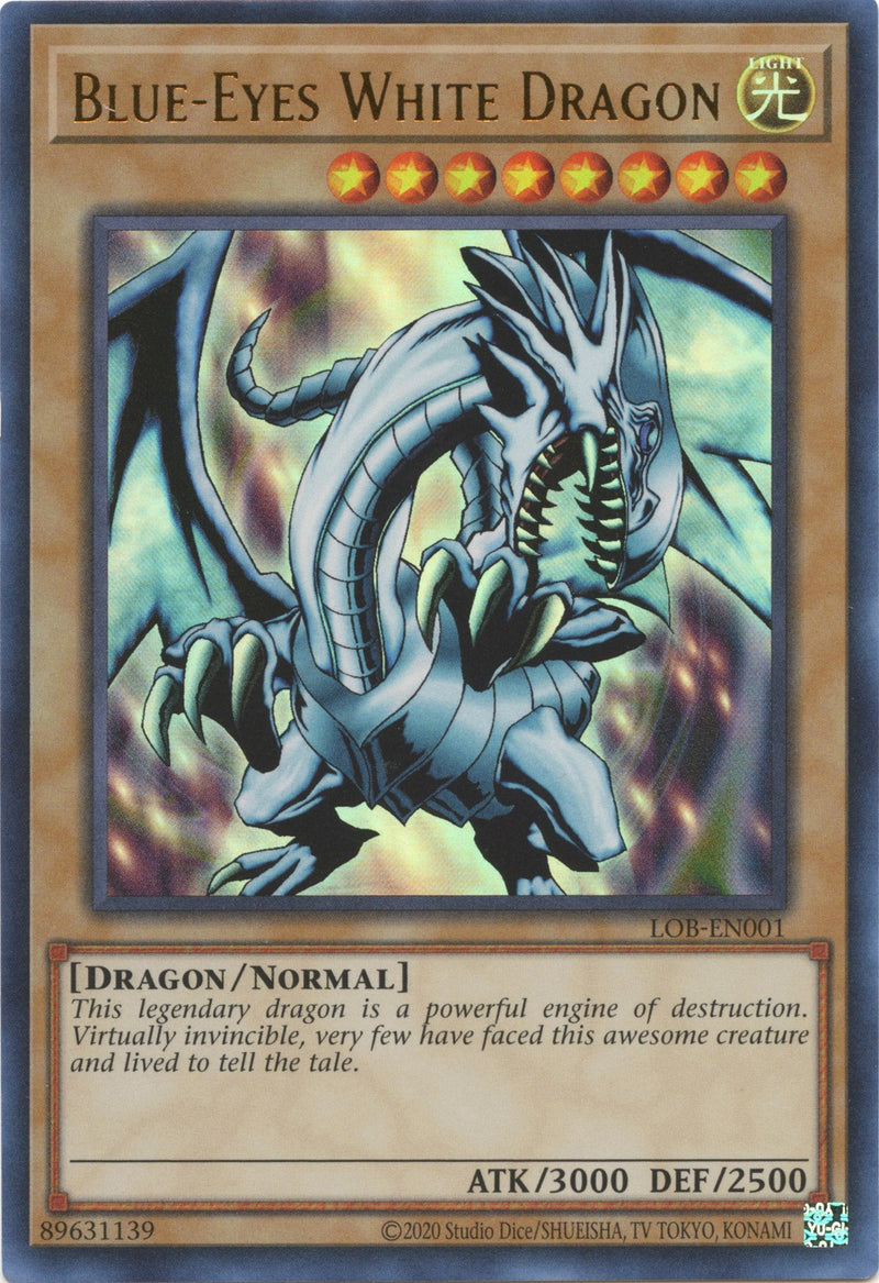 Blue-Eyes White Dragon (25th Anniversary) [LOB-EN001] Ultra Rare