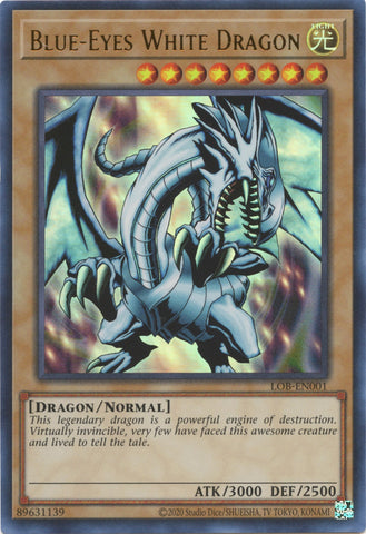 Blue-Eyes White Dragon (25th Anniversary) [LOB-EN001] Ultra Rare 