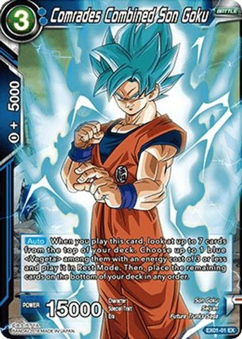 Comrades Combined Son Goku (EX01-01) [Mighty Heroes] 