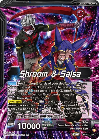 Shroom &amp; Salsa // Demon God Shroom &amp; Salsa, Deadly Genius (BT18-122) [Dawn of the Z-Legends] 