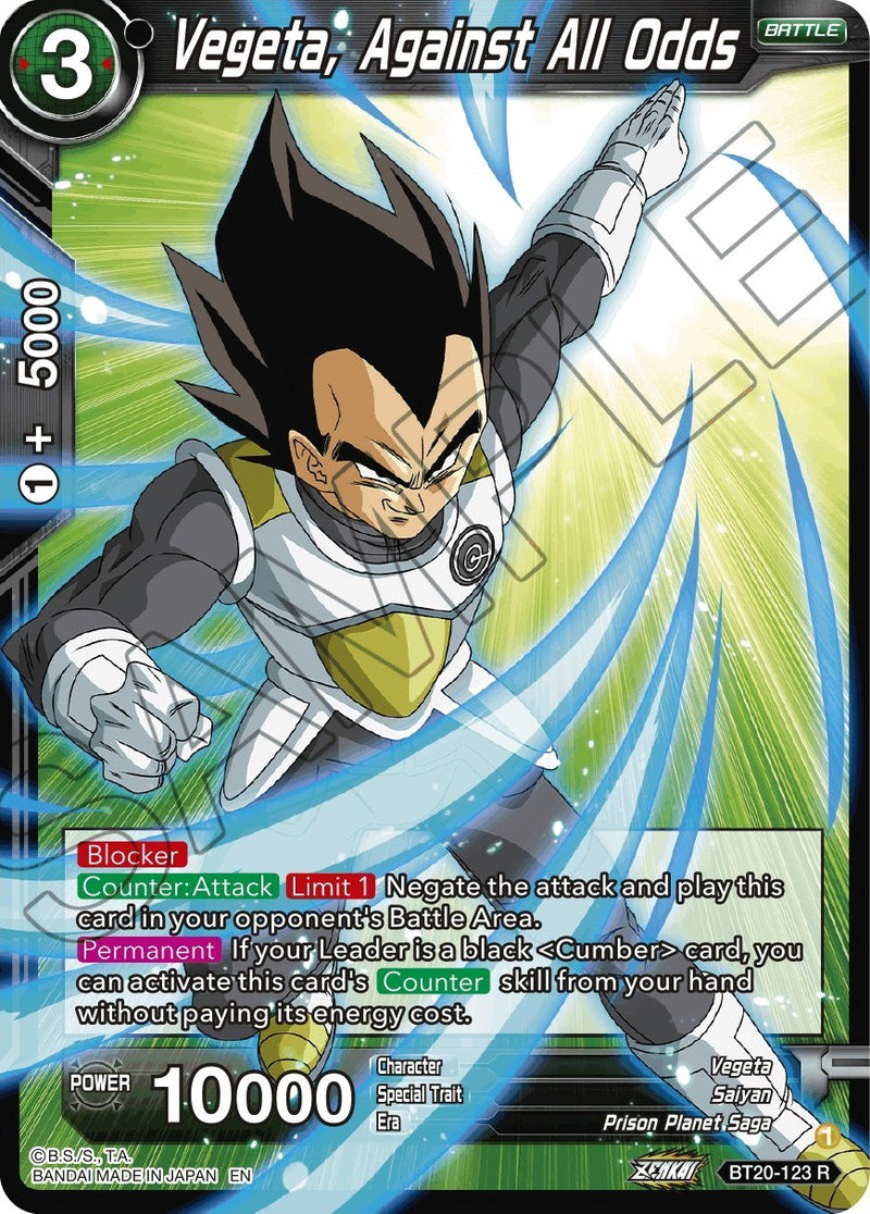 Vegeta, Against All Odds (BT20-123) [Power Absorbed]