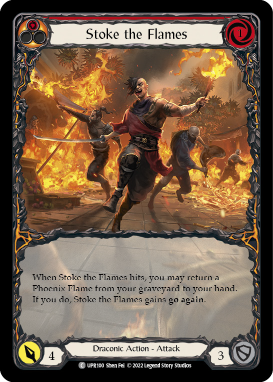 Stoke the Flames (Extended Art) [UPR100] (Uprising) Rainbow Foil 