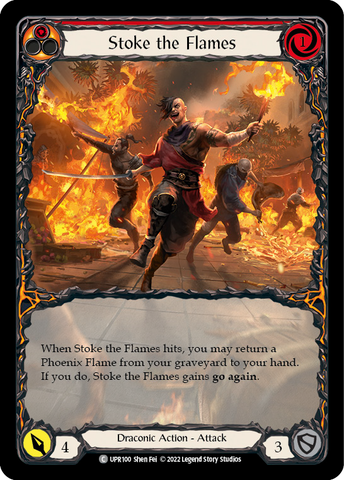 Stoke the Flames (Extended Art) [UPR100] (Uprising) Rainbow Foil 