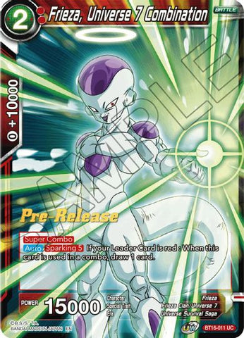 Frieza, Universe 7 Combination (BT16-011) [Realm of the Gods Prerelease Promos] 