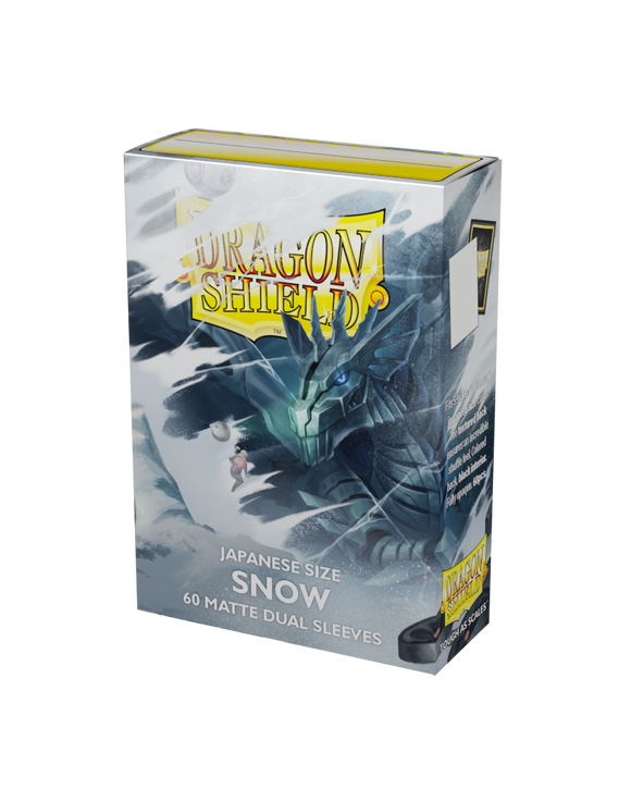 Dragon Shield - Japanese Dual Matte Sleeves - Snow (60)