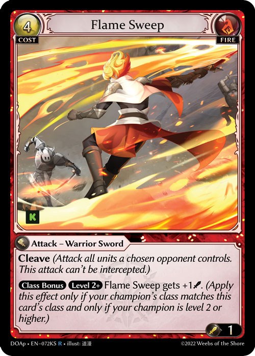 Flame Sweep (072KS) [Dawn of Ashes: Prelude] 