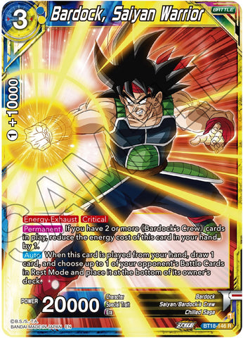 Bardock, Saiyan Warrior (BT18-146) [Dawn of the Z-Legends] 