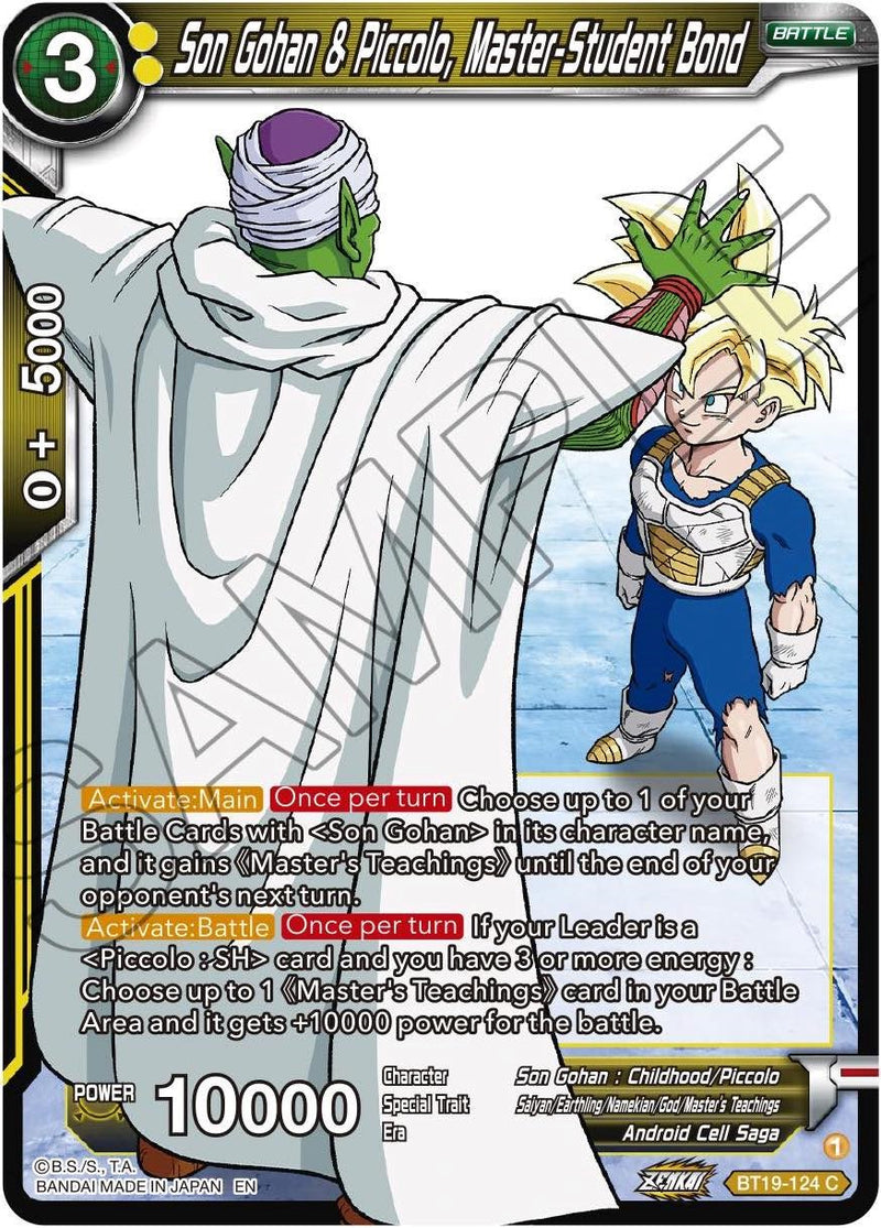 Son Gohan &amp; Piccolo, Master-Student Bond (BT19-124) [Fighter's Ambition] 