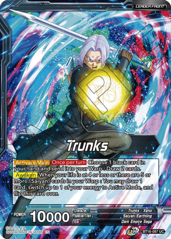 Trunks // SSG Trunks, Crimson Warrior (BT16-097) [Realm of the Gods Prerelease Promos] 