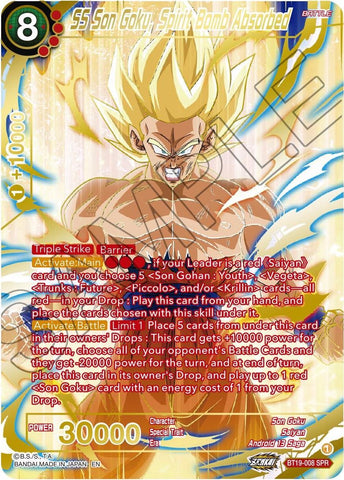 SS Son Goku, Spirit Bomb Absorbed (SPR) (BT19-008) [Fighter's Ambition] 