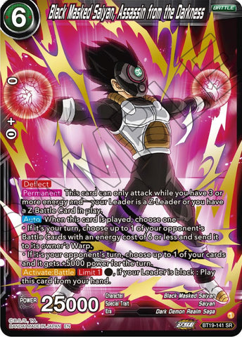 Black Masked Saiyan, Assassin from the Darkness (BT19-141) [Fighter's Ambition] 