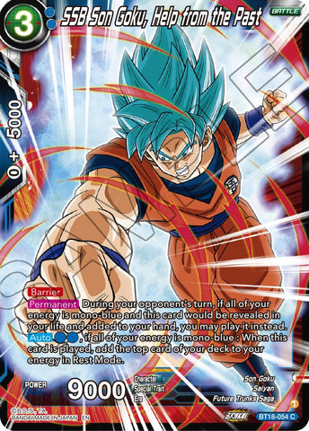 SSB Son Goku, Help from the Past (BT18-054) [Dawn of the Z-Legends] 