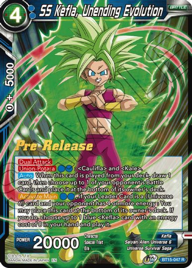 SS Kefla, Unending Evolution (BT15-047) [Saiyan Showdown Prerelease Promos]