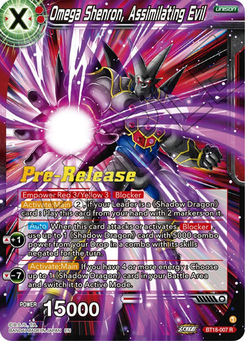 Omega Shenron, Assembling Evil (BT18-007) [Dawn of the Z-Legends Prerelease Promos] 