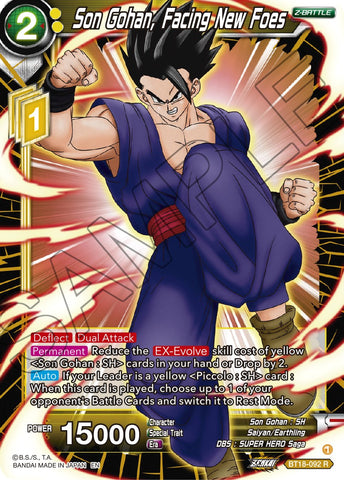 Son Gohan, Facing New Foes (BT18-092) [Dawn of the Z-Legends] 