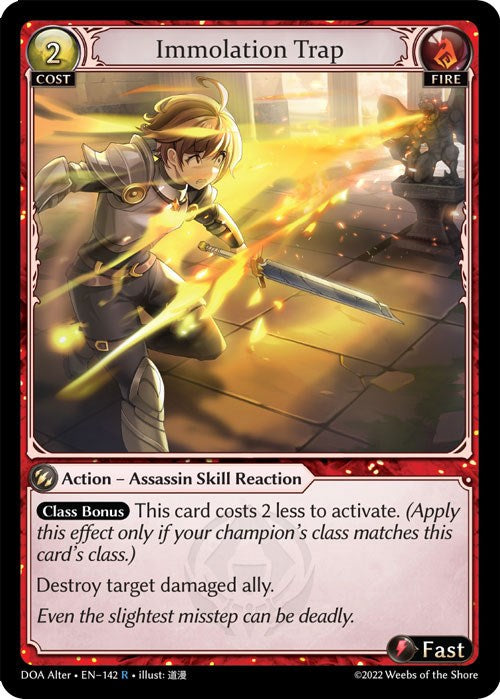 Immolation Trap (142) [Dawn of Ashes: Alter Edition] 