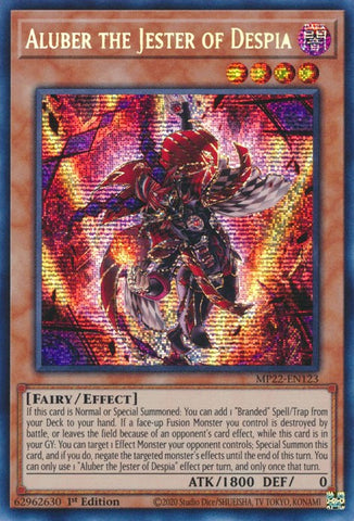 Aluber the Jester of Despia [MP22-EN123] Prismatic Secret Rare 