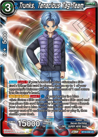 Trunks, Tenacious Tag-Team (BT19-058) [Fighter's Ambition] 