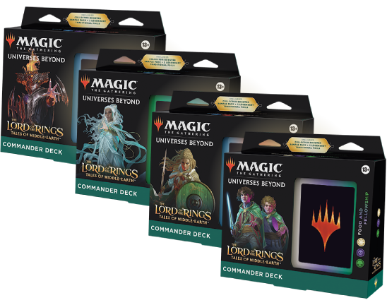 Magic - Lord Of The Rings - Set Of 4 - Commander Deck