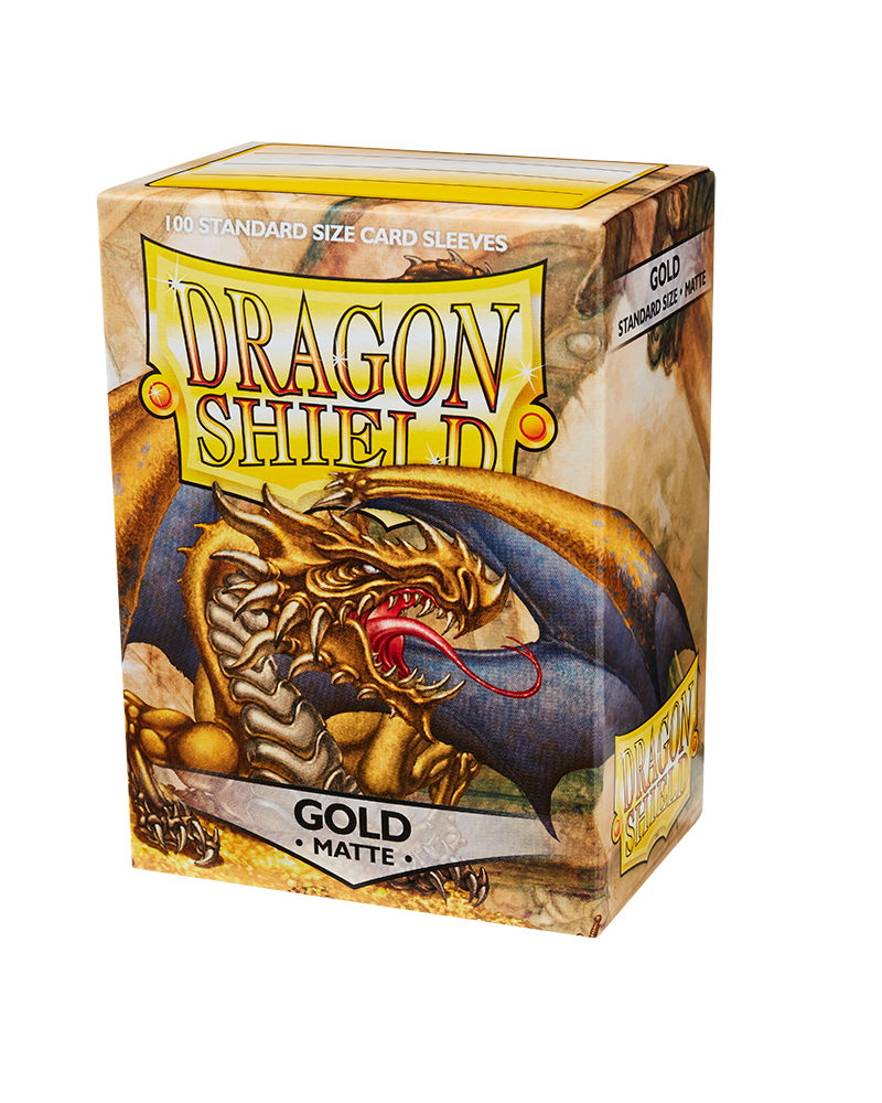 Dragon Shield - Standard Matte Sleeves - Gold (100)