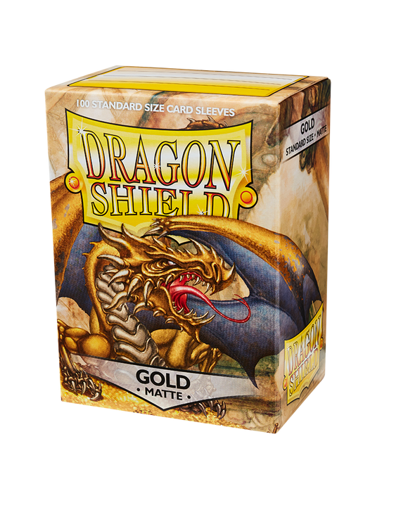 Dragon Shield - Standard Matte Sleeves - Gold (100)